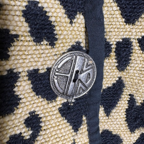 Jane Ashley vintage jacket animal print Large 100% cotton - Picture 4 of 7